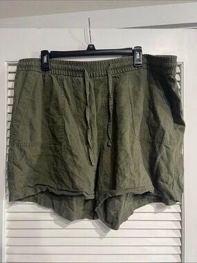 Old Navy Olive Drawstring Lounge Shorts